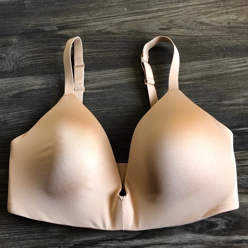 Skims Wireless Form T Shirt Bra Tan Molded Cup 34DD - Picture 3 of 12